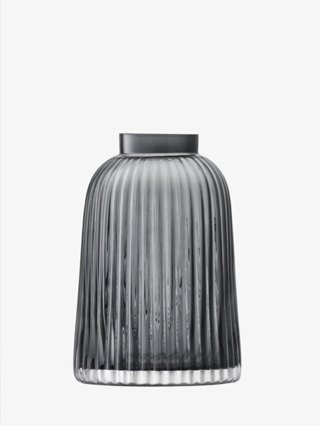 LSA International Grey Pleat Vase