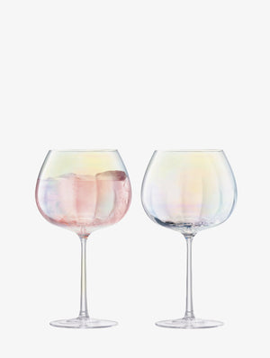 LSA International Pearl Balloon Goblet Glass - Set of Two