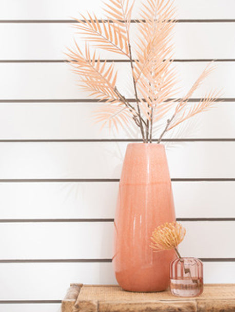 Ceramic Grapefruit Pink Vase