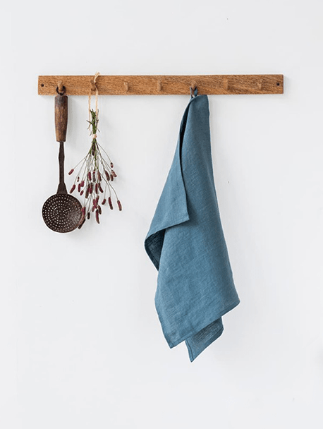 Blue Linen Tea Towel