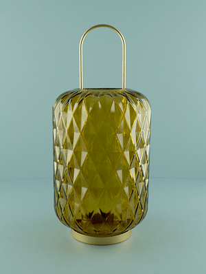 Glass Orche Hanging Lantern