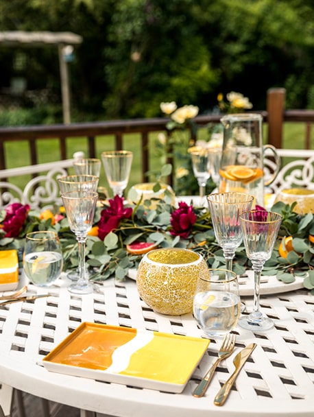 Yellow Wave Serving Plate