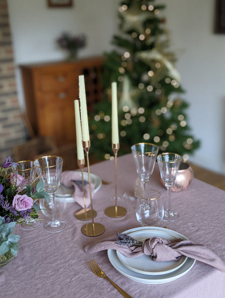 Gold Trim Red Wine Glass