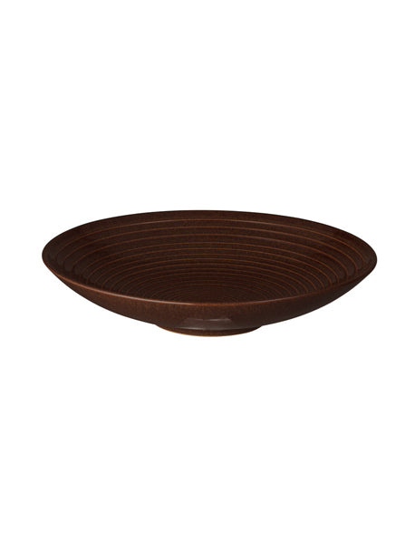 Denby Studio Craft Walnut Ridged Bowl