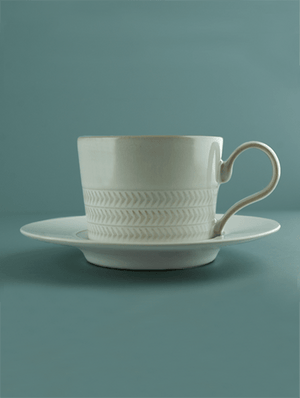 Denby Natural Canvas Textured Tea and Coffee Cup