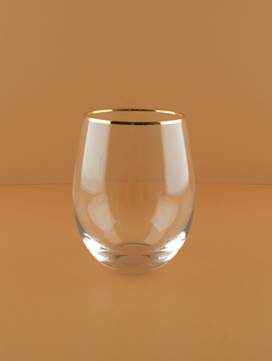 Gold Trim Tumbler