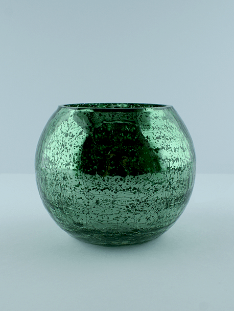 Green Crackle Hurricane Ball