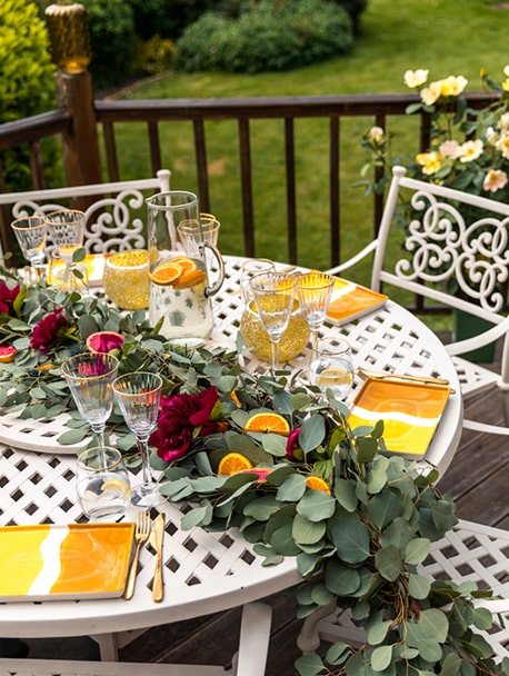 Gold Trim Red Wine Glass